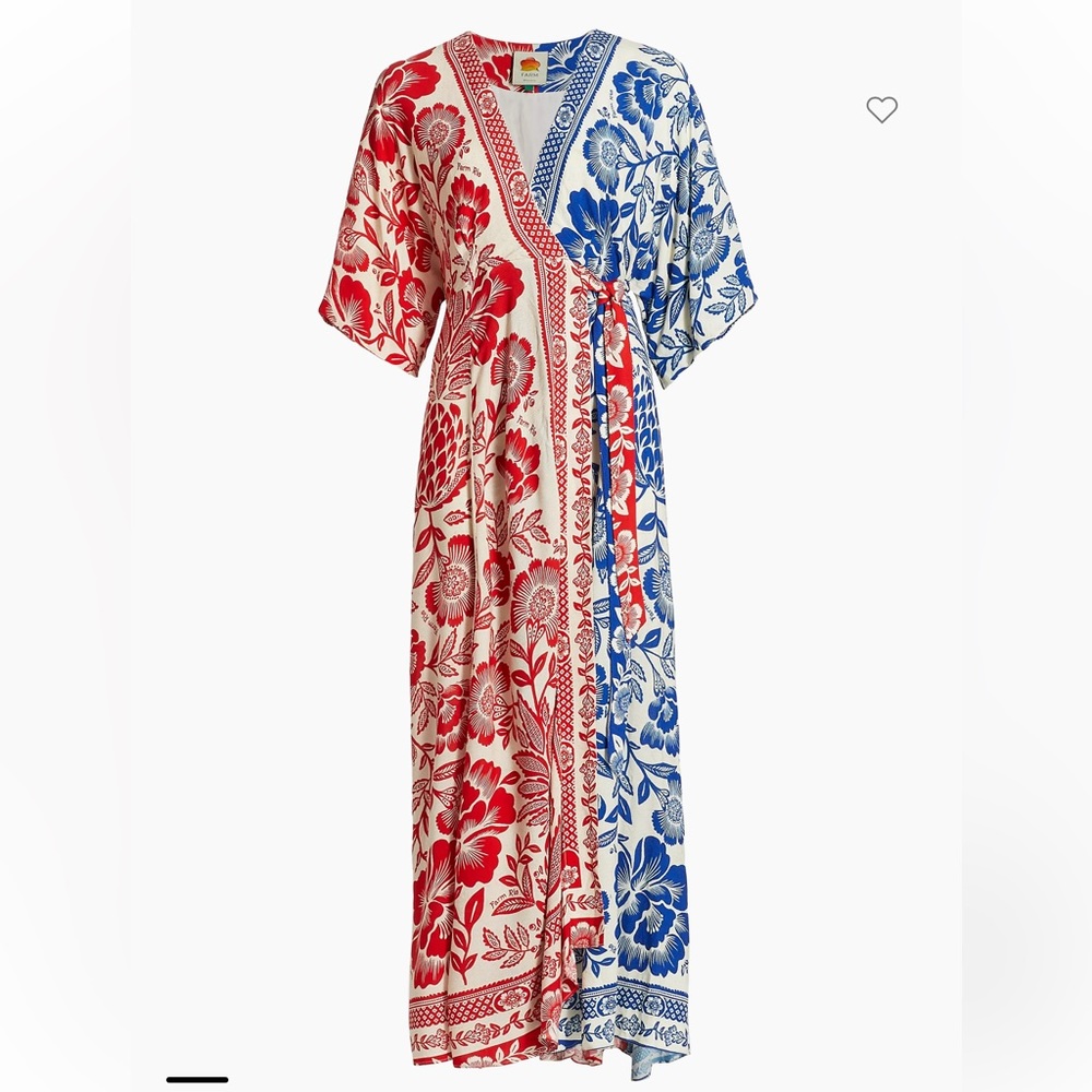 Pineapple Garden Two-Toned Wrap Dress